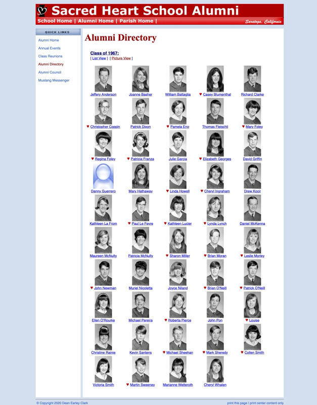 Sacred Heart School Alumni
